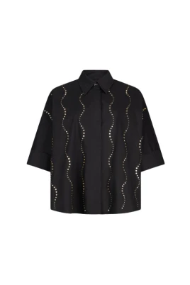 Organza Pocket-Detail Shirt