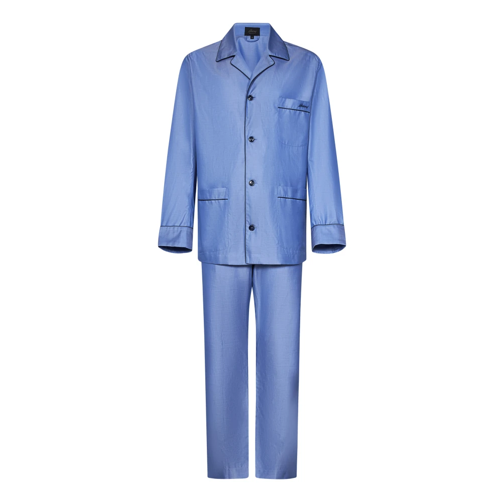 Brioni Heldere Blauwe Ondergoedset Blue Heren