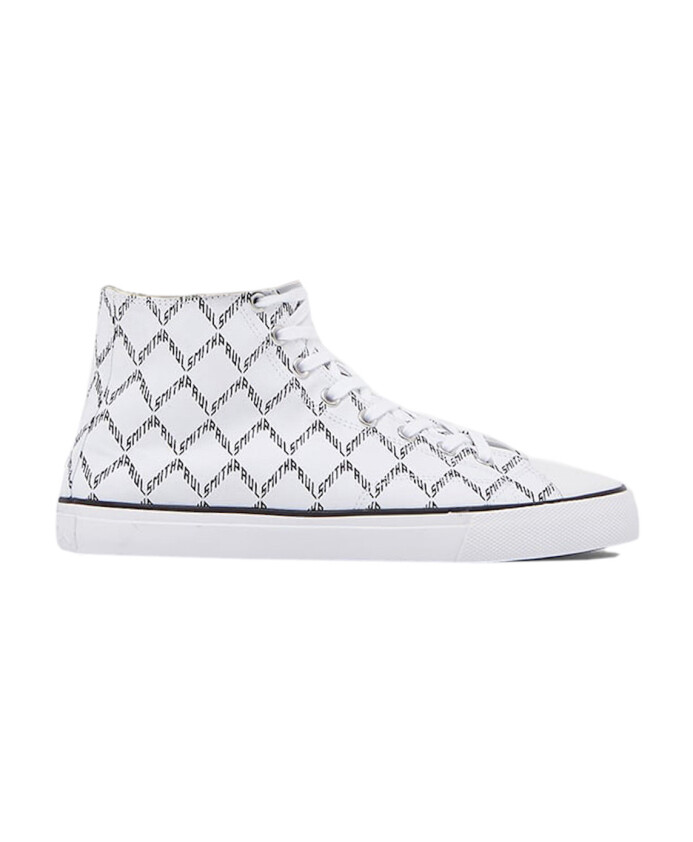 logo-hi-top-canvas-sneakers-white