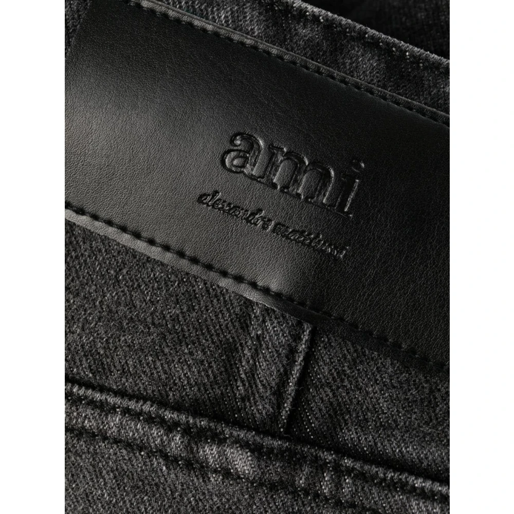 Ami Paris Straight Jeans Black Dames