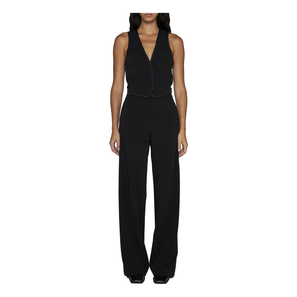 Blanca Vita Stijlvol Gilet Top Black Dames