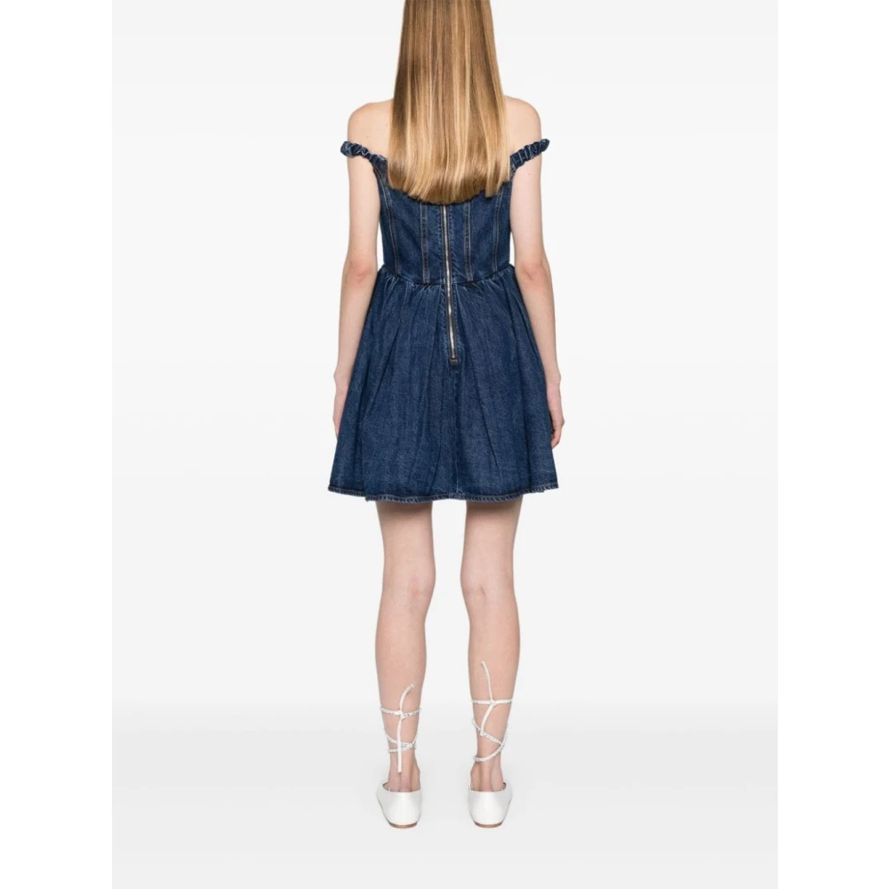 Self Portrait Blauwe Jurk Aw24 Damesmode Blue Dames