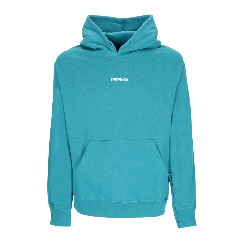 Propaganda Ribbed Hoodie Petrol Blue Dames