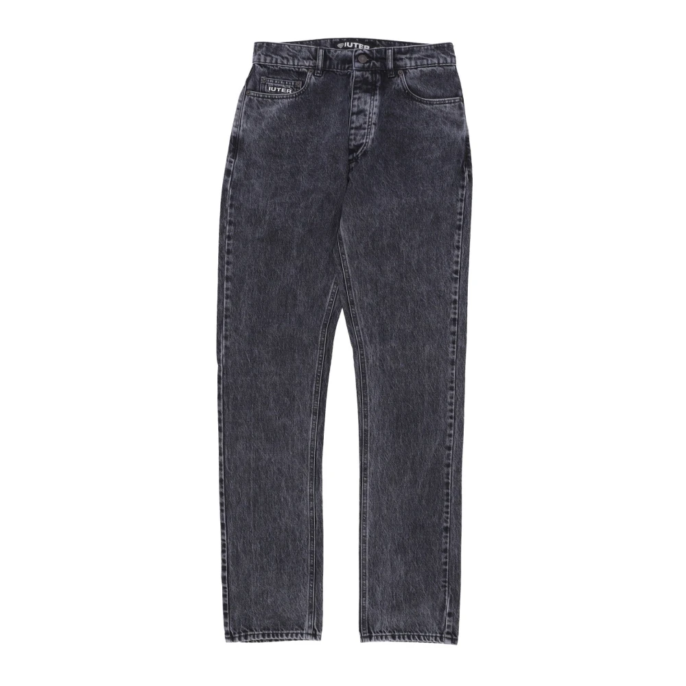 Iuter Stevige Denim Straight Jeans Gray Heren