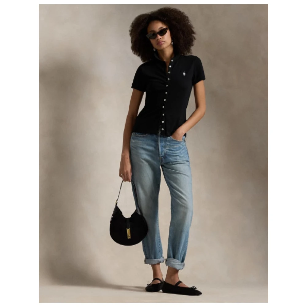 Polo Ralph Lauren Polo met korte mouwen Black Dames