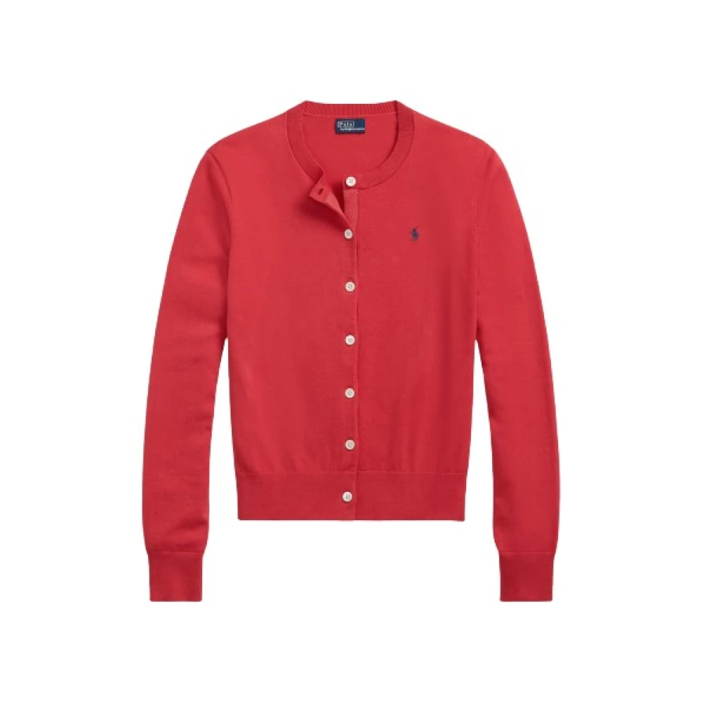 Polo Ralph Lauren Pima Katoenmix Vest Red Dames