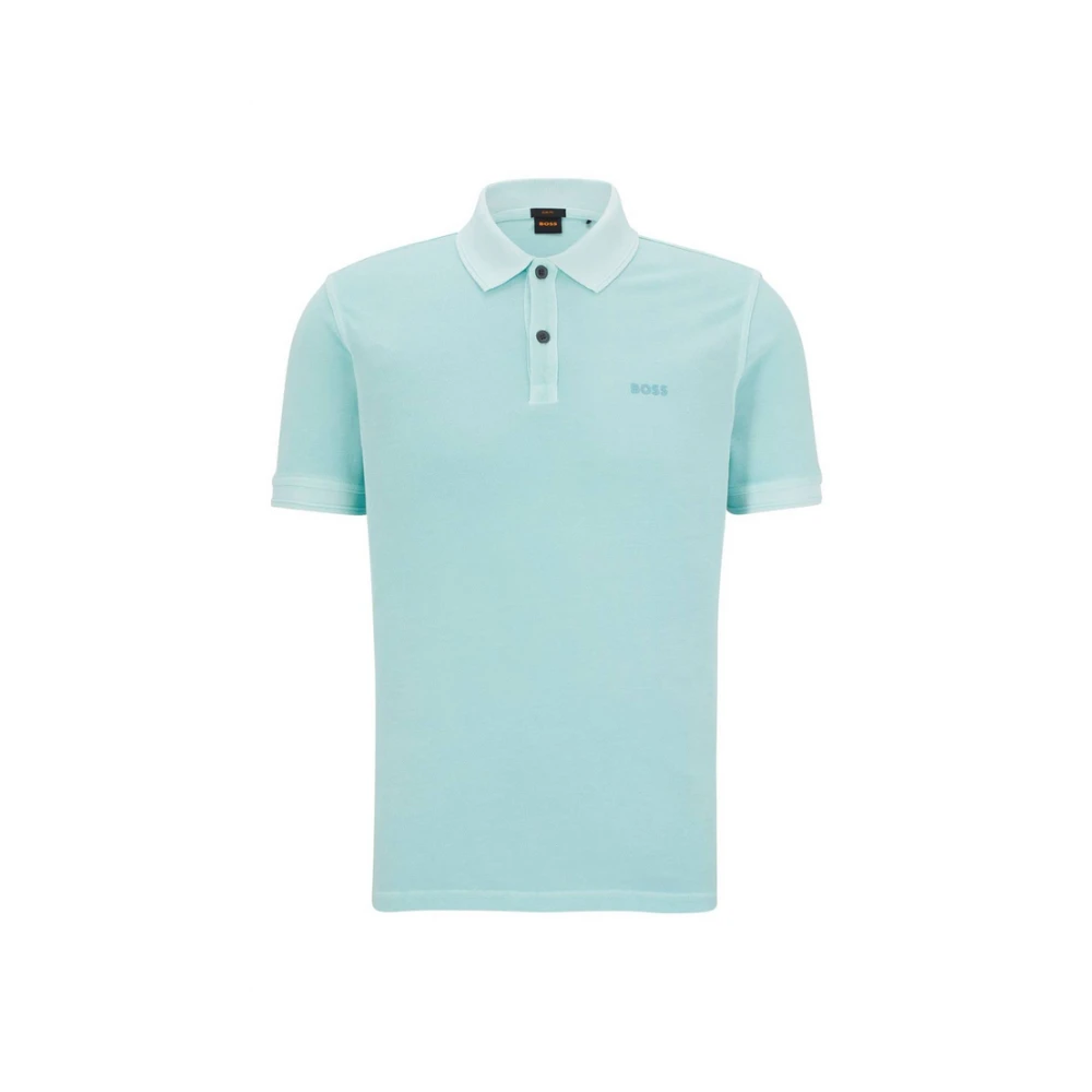 Hugo Boss Polo Prime Korte Mouw Blue Heren