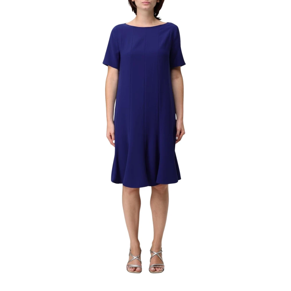 Emporio Armani Women's Blue Flare Hem Dress