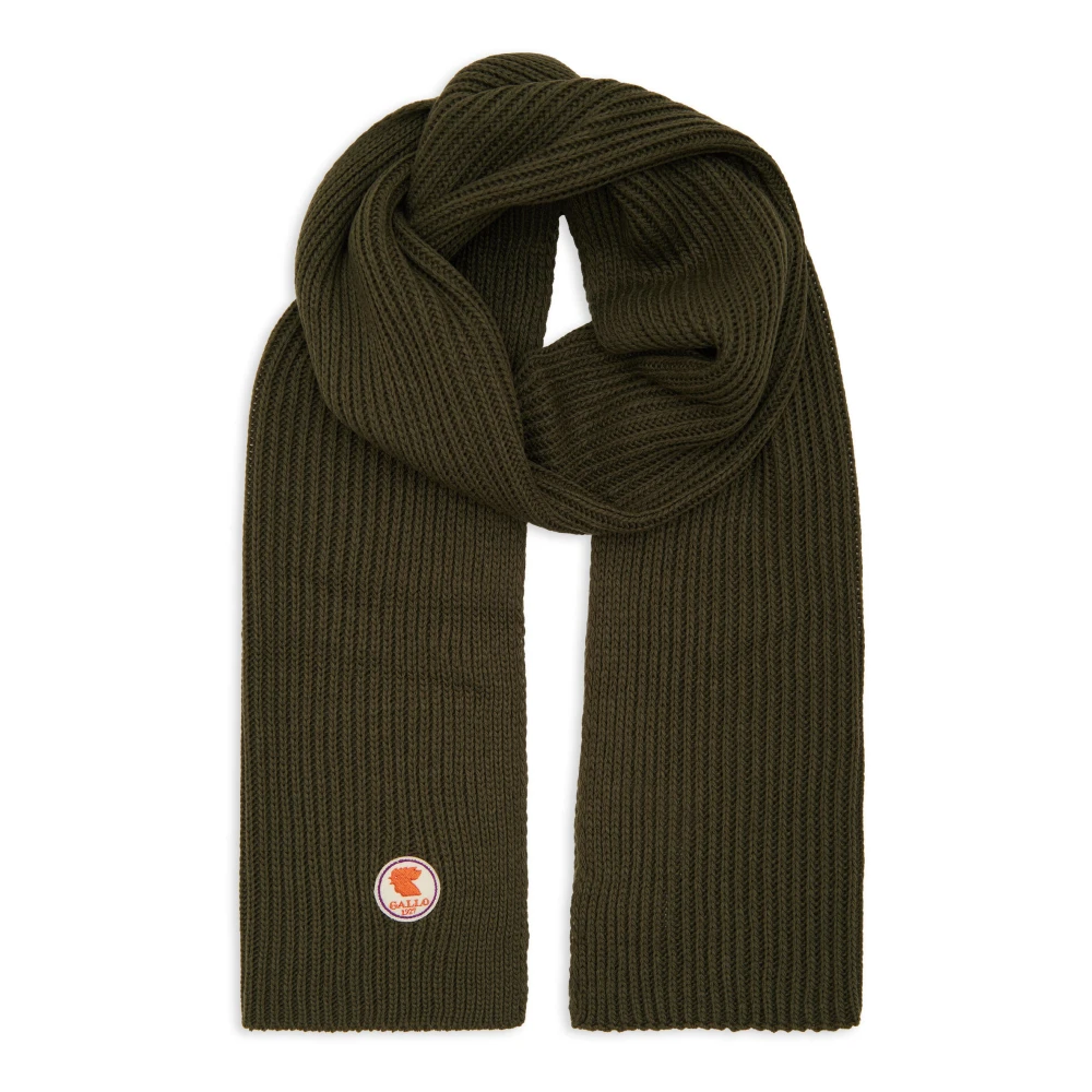 Gallo Unisex effen groene geribbelde sjaal Green Unisex