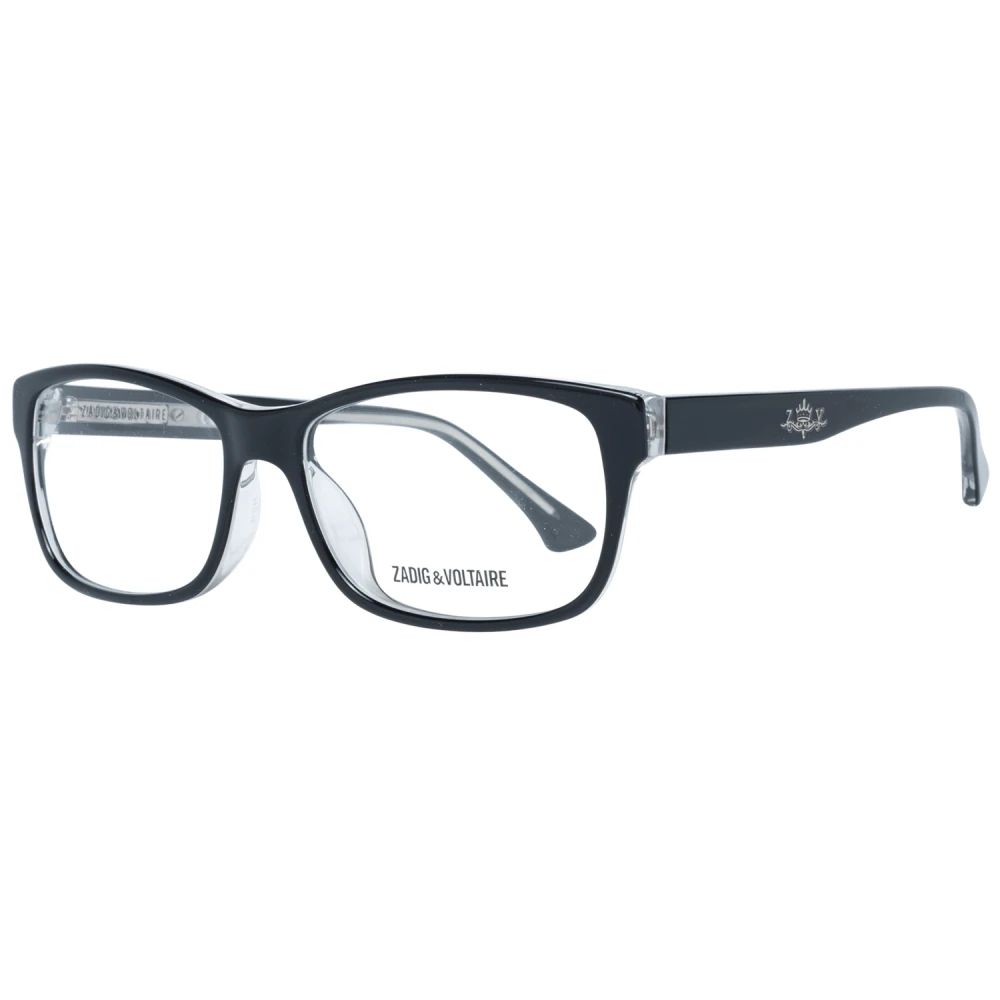 Zadig & Voltaire Zwarte Unisex Optische Frames Black Unisex
