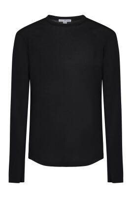 black-t-shirts-and-polos-with-ribbed-crew-neck