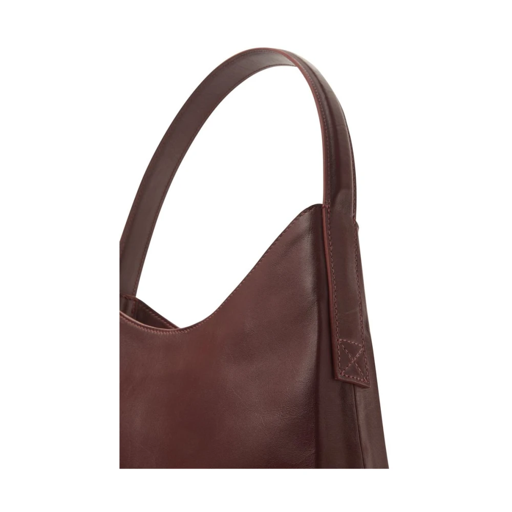 Ines De La Fressange Paris Léonore M bordeaux leren tas Red Dames