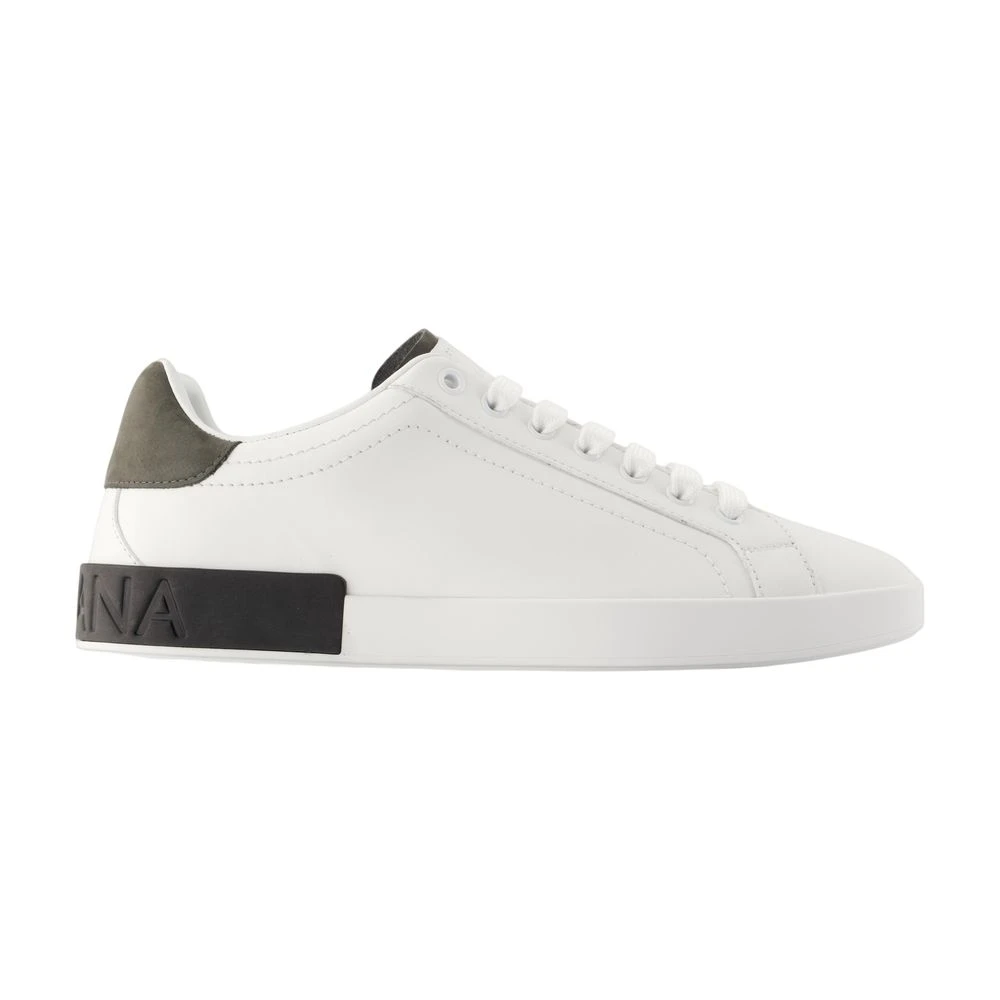 Dolce & Gabbana Men's White Sneakers "Portofino" - Image 2