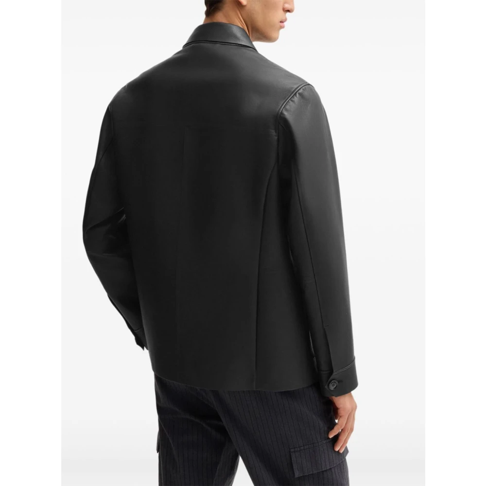 Hugo Boss Zwarte knoopjas met zakken Black Heren