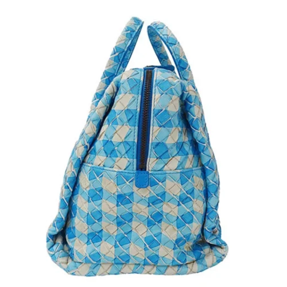 Bottega Veneta Vintage Pre-owned Leather handbags Blue Dames