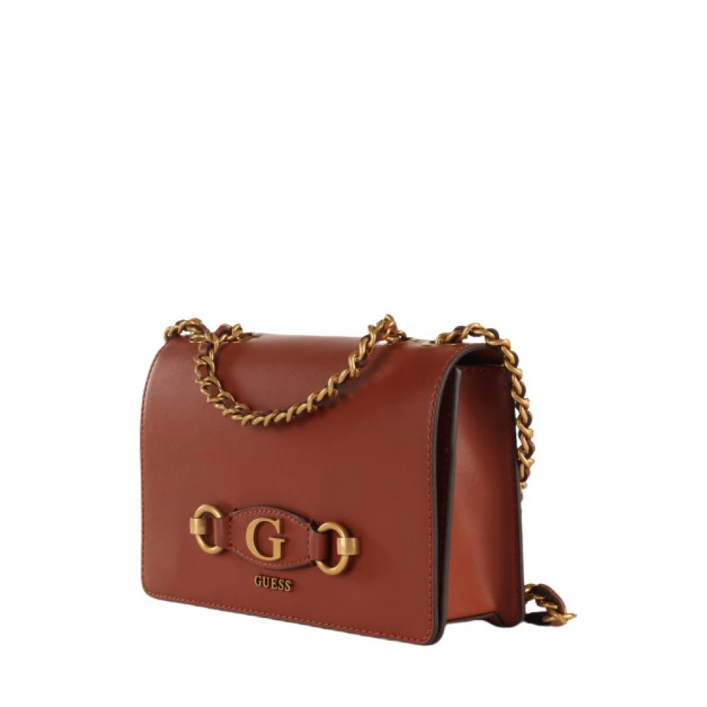 Guess Eko-läder Crossbody Väska Brown, Dam