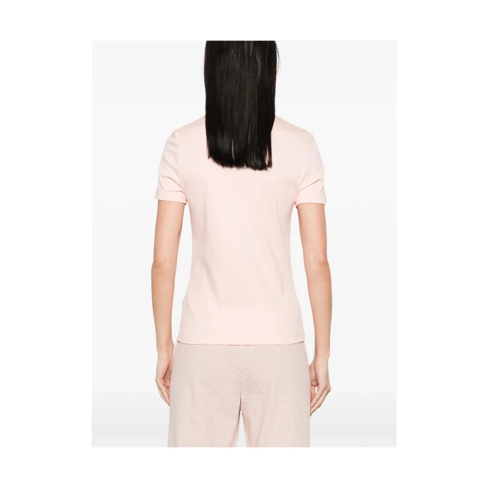 Maison Labiche Lichtroze Crew Neck T-shirt Pink Dames
