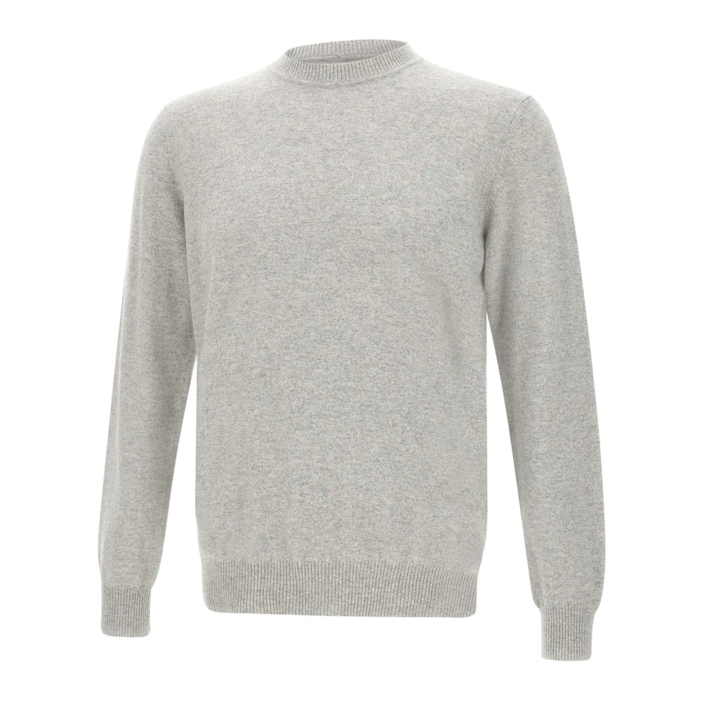 Kangra Wol & Kasjmier Trui Parel Grijs Gray Heren