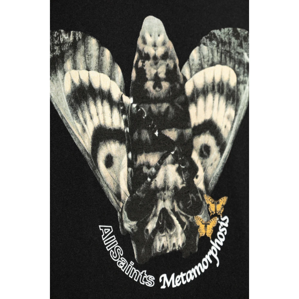 AllSaints Chrysalypse Oversize T-shirt Black Heren
