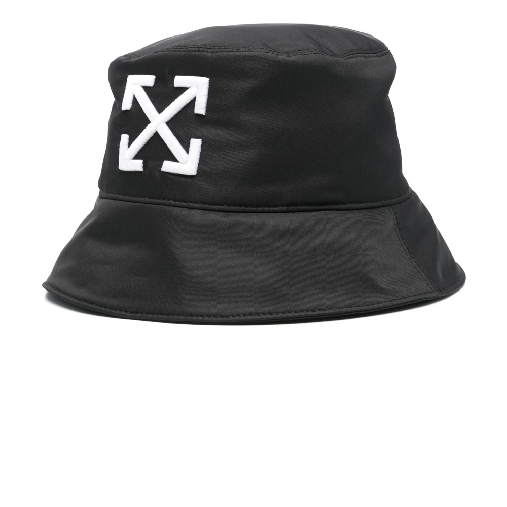 Off White Svart Arrow Bucket Hat Black, Herr