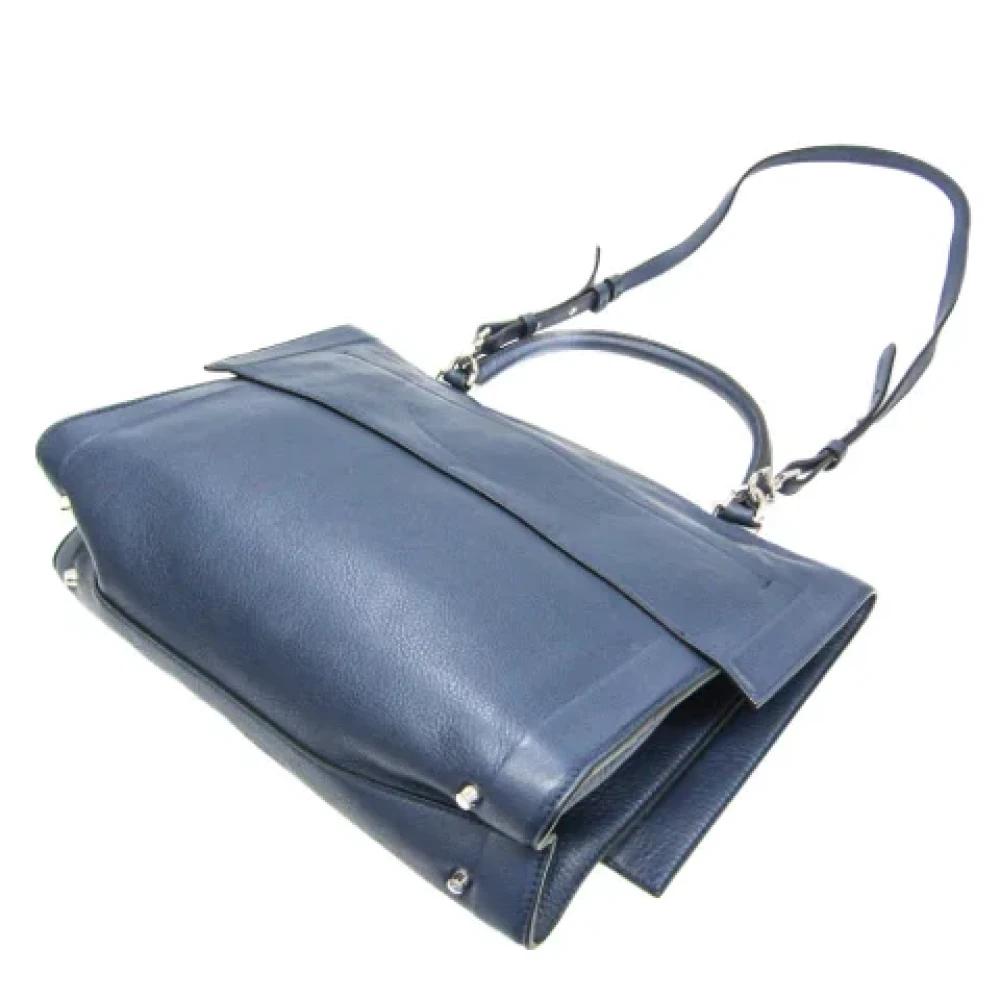 Givenchy Pre-owned Leather handbags Blue Dames