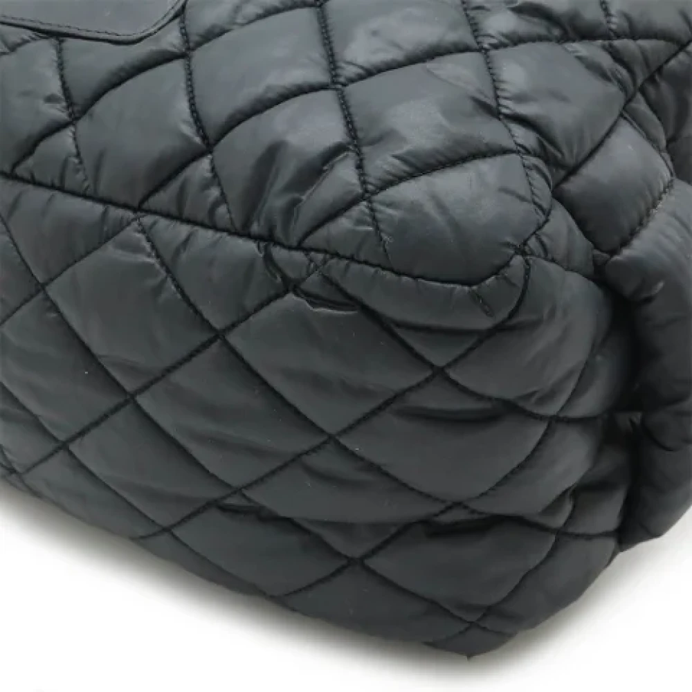 Chanel Vintage Pre-owned Nylon clutches Black Dames