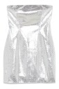 metallic-gevlochten-strapless-mini-jurk
