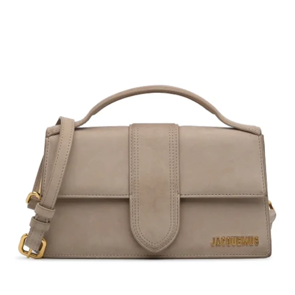 Jacquemus Pre-owned Leather handbags Beige Dames