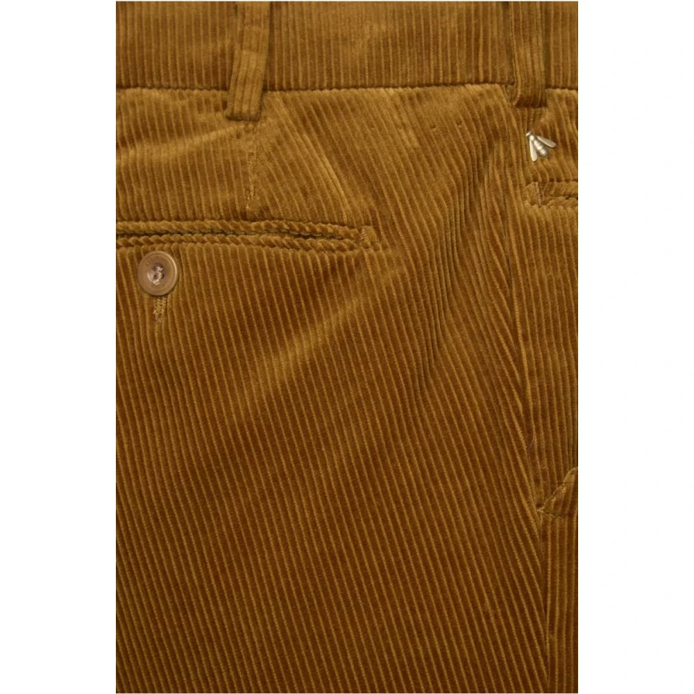 Meyer Zachte en Comfortabele Cord Broek in Camel Brown Heren