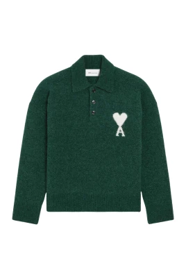 Alpacka stickad pikétröja