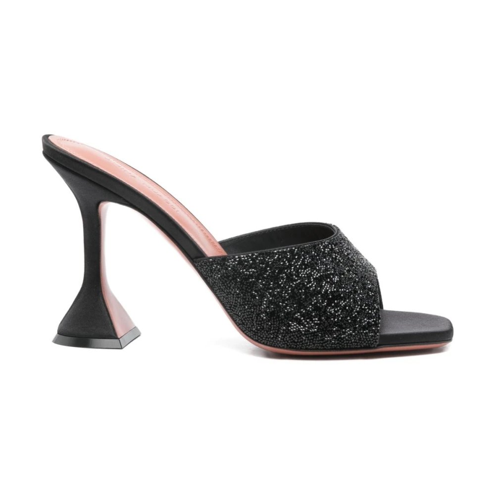 Amina Muaddi Women's Black Lupita Slipper 95