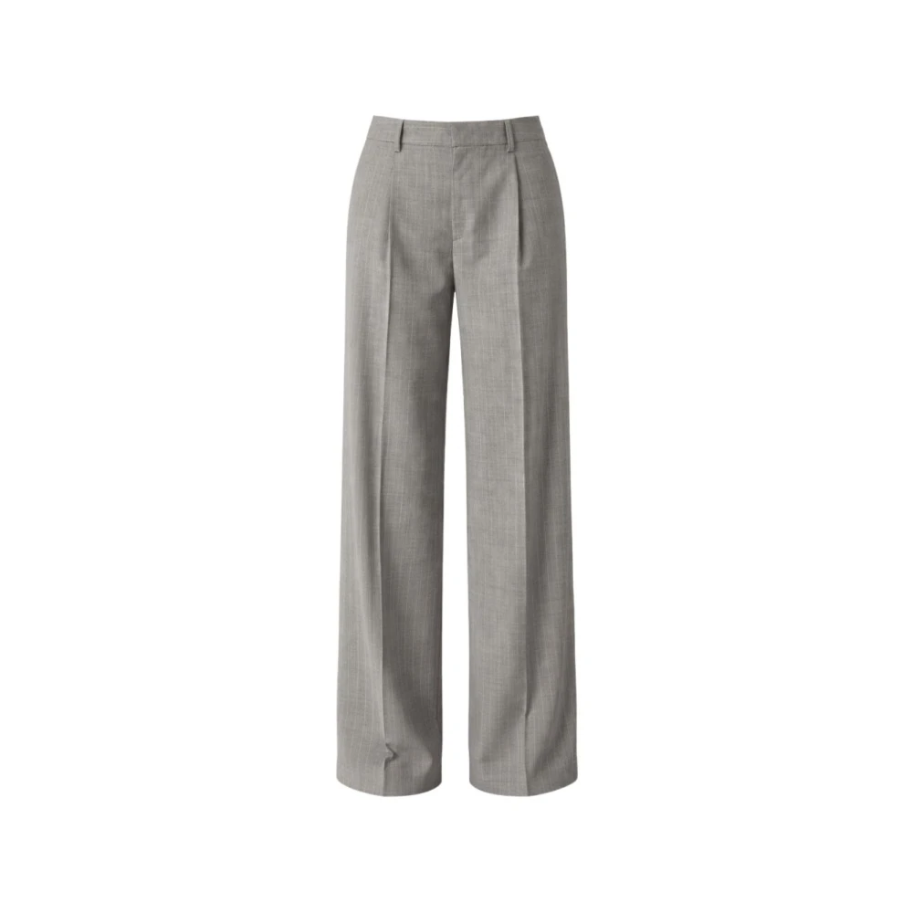 Pt Torino Women's Gray Wide Trousers, Xl, Wide Trousers