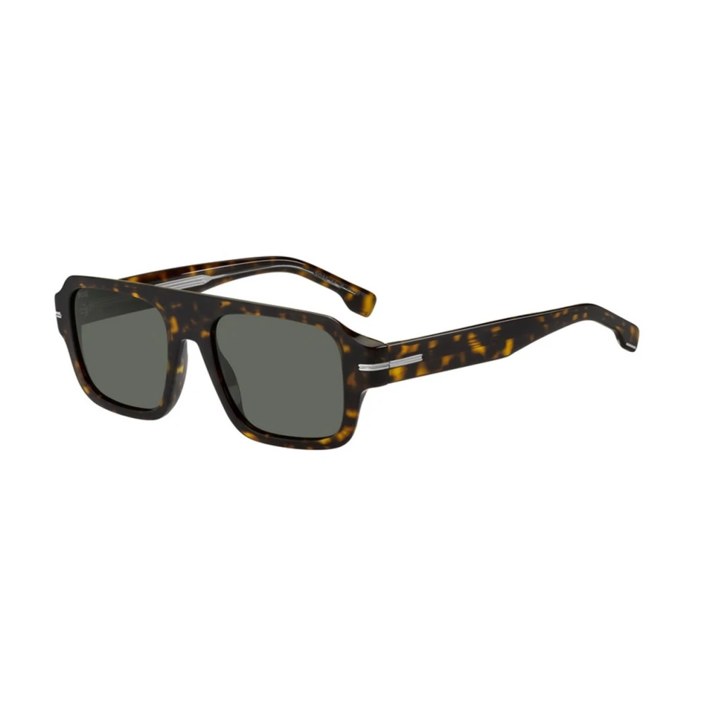 Boss 1595 S Zonnebril Havana Montuur Groene Lightgreen Antireflex Glazen Brown Unisex