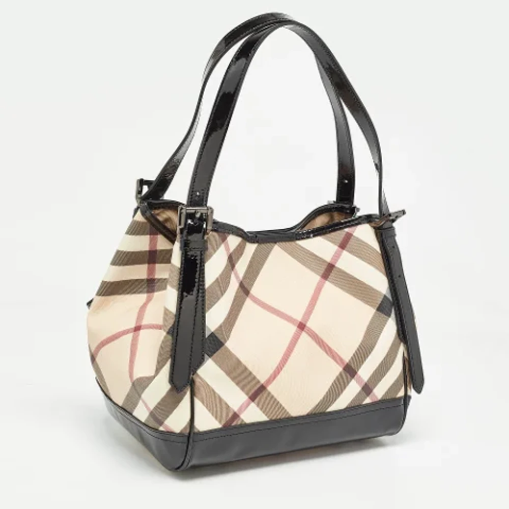 Burberry Vintage Pre-owned Leather totes Beige Dames