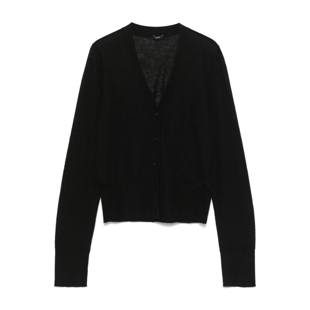 Joseph Svart Cashmere Cardigan Tröja Black, Dam