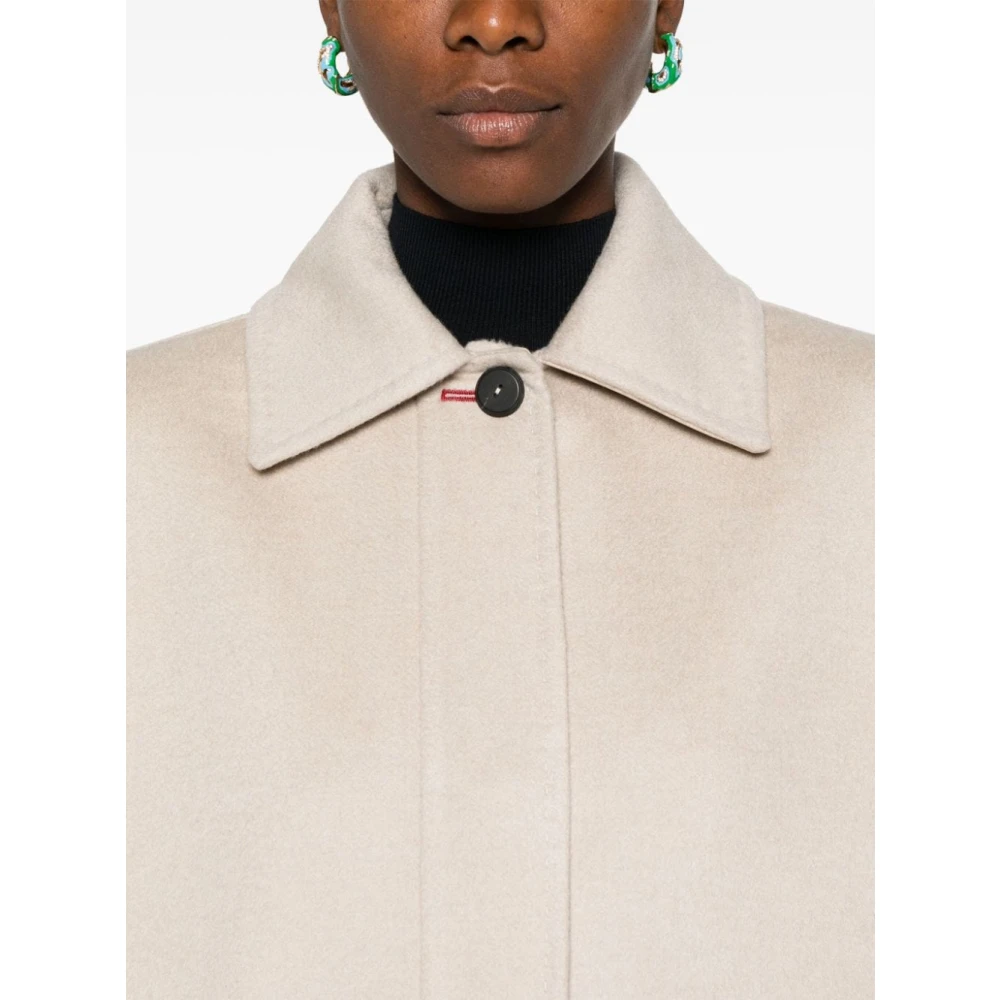 Max Mara Beige Cashmere Oversize Coat Beige Dames