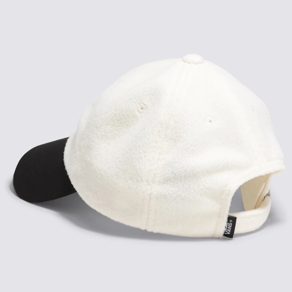 Vans Script Curved Bill Caps White Heren