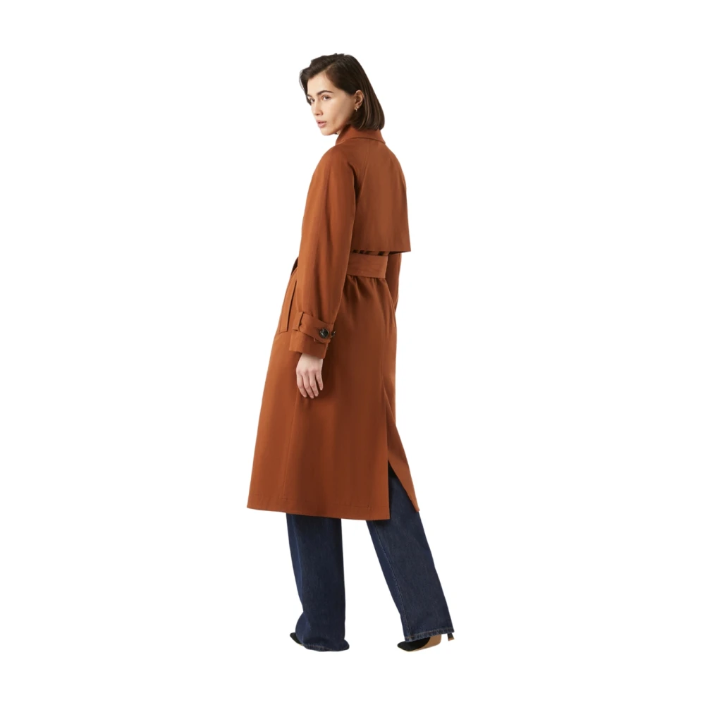Pennyblack Stijlvolle Trenchcoat voor Vrouwen Brown Dames