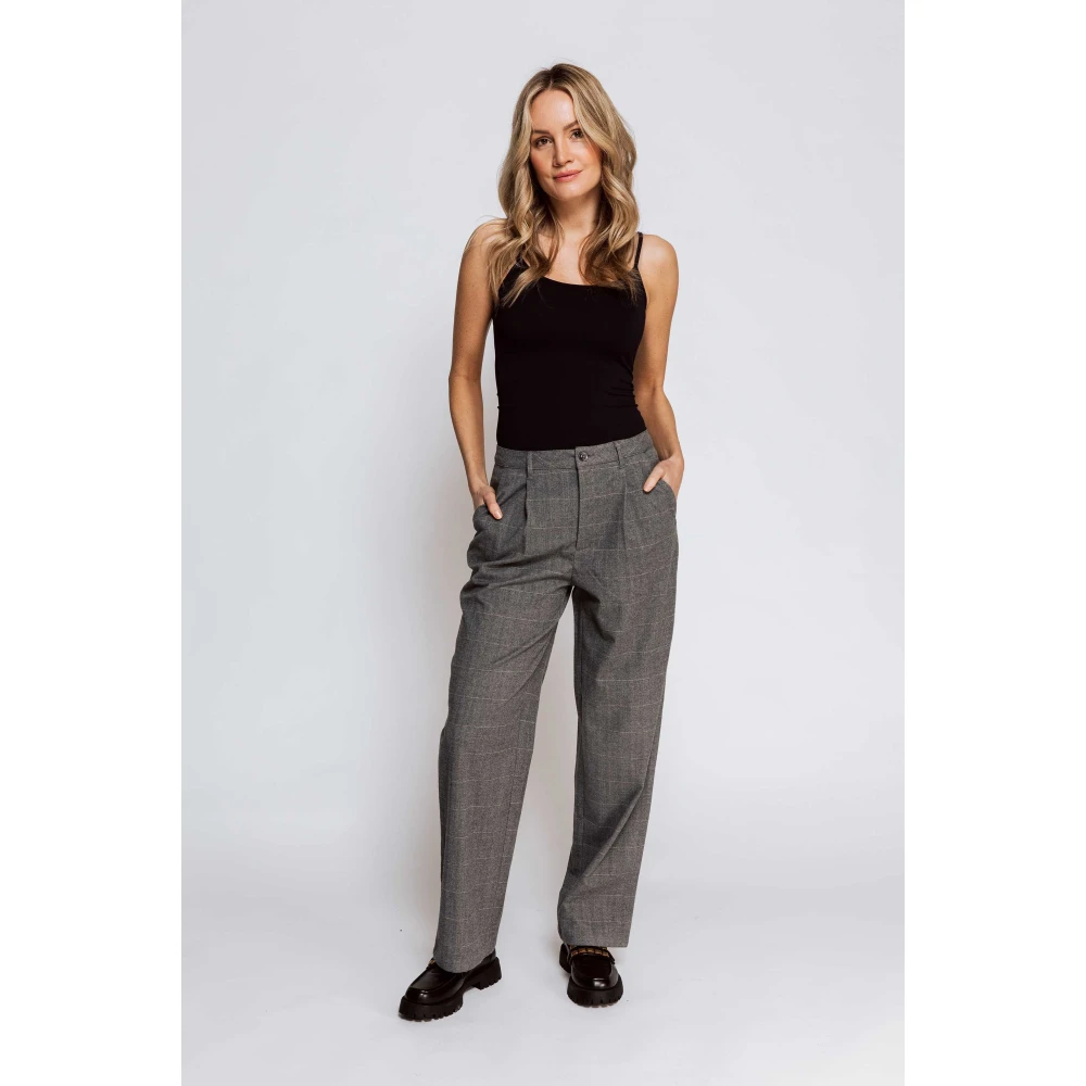 Zhrill Fabric trousers Lenya Grey Gray Dames