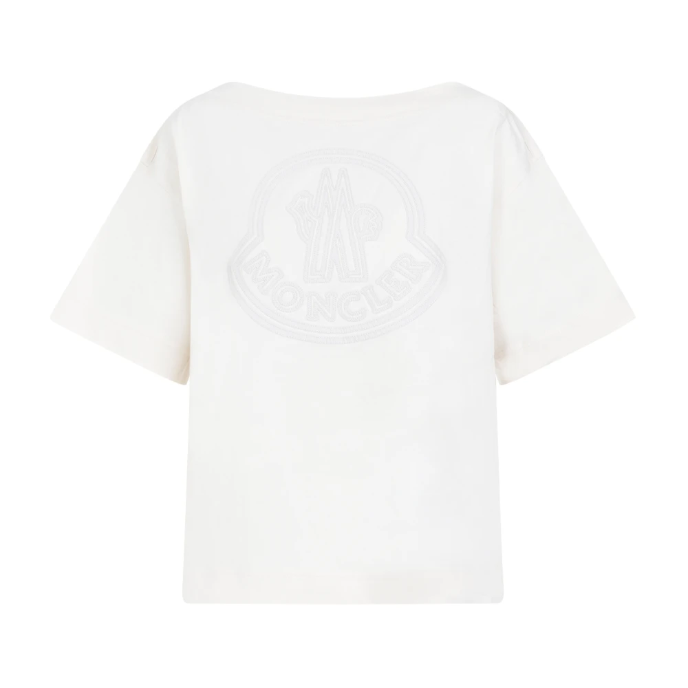 Moncler Katoenen T-shirt 060 Diversen White Dames