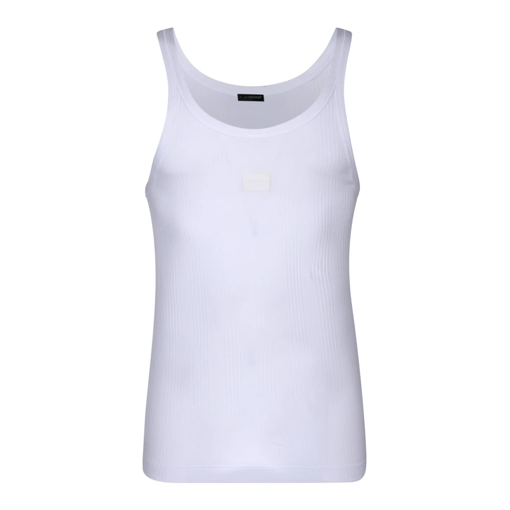 Dolce & Gabbana Hombre Blanco - Top Sin Mangas - Tops - M