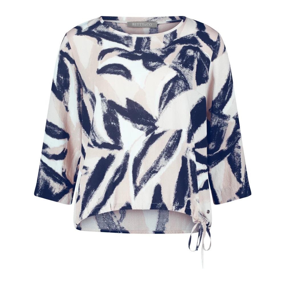 Betty & Co Grafische Print Blouse Shirt Multicolor Dames