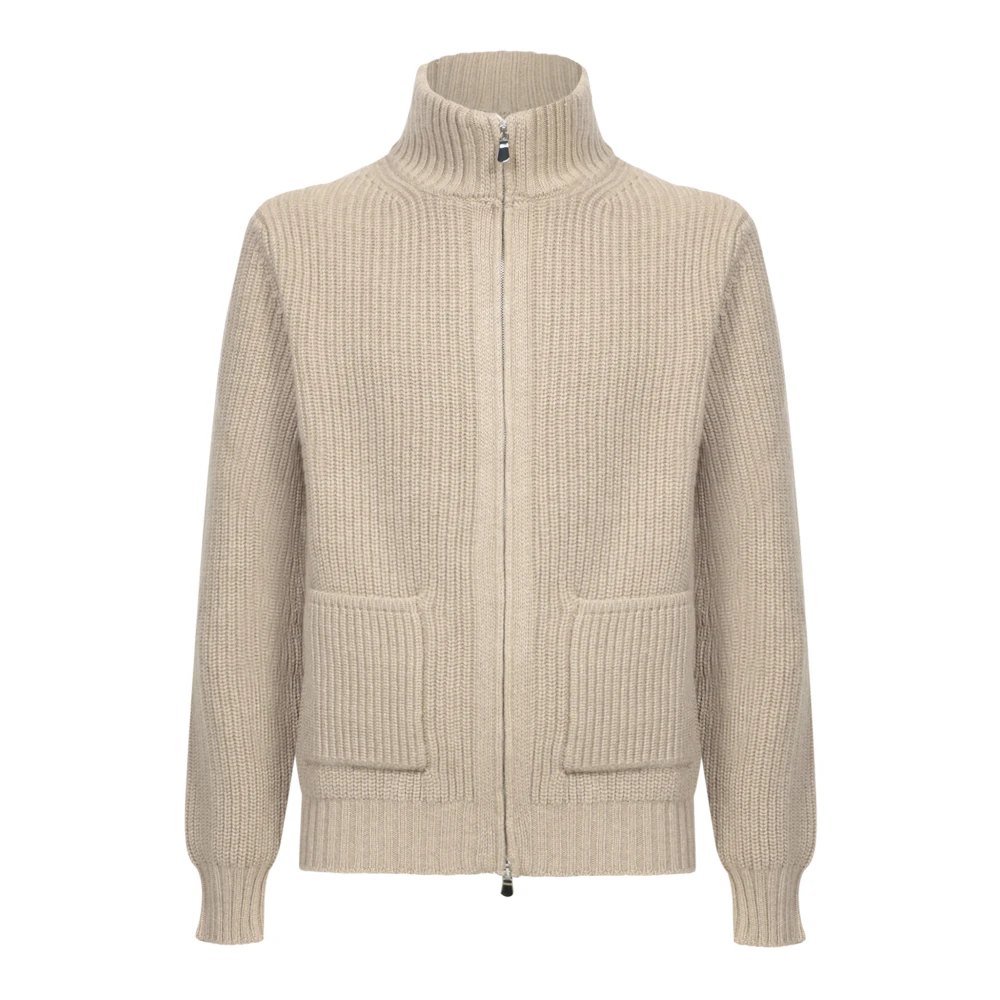 Beige Cardigan Sweater Aw24