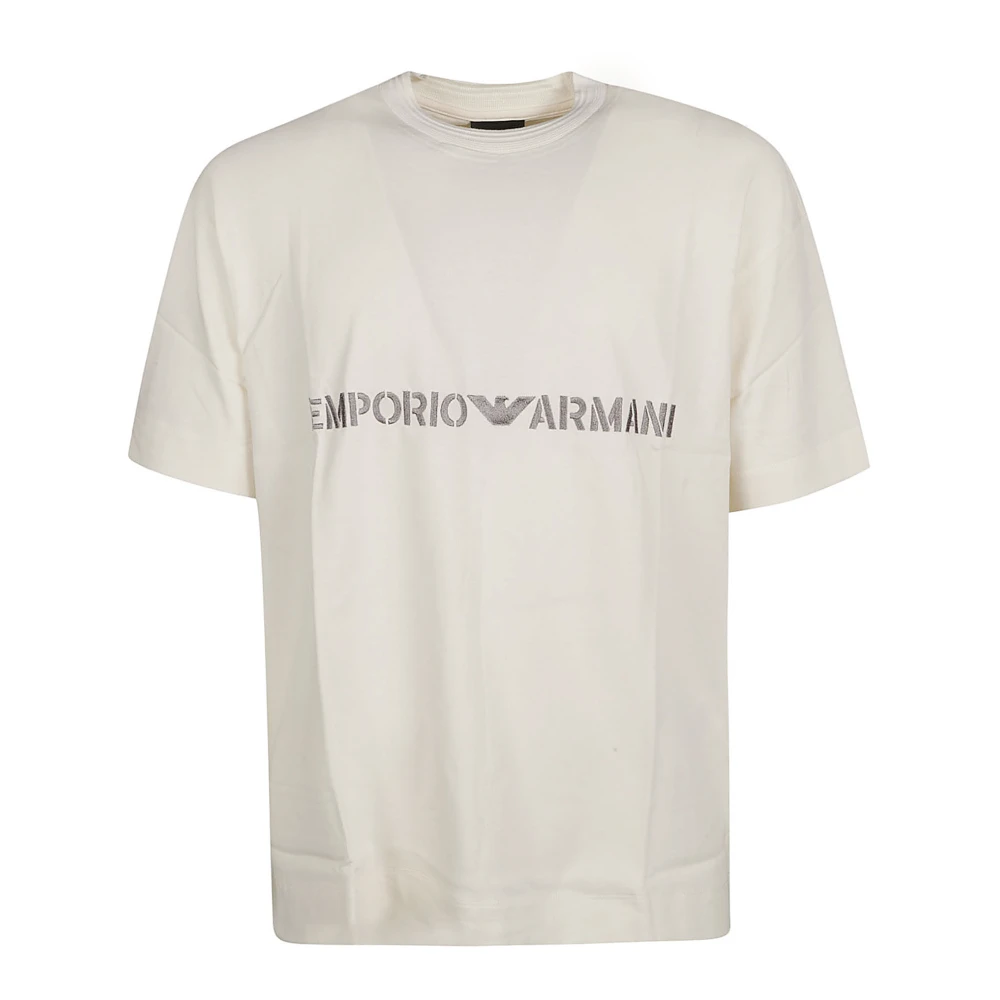Emporio Armani Vanilla Logo T-Shirt Beige Heren