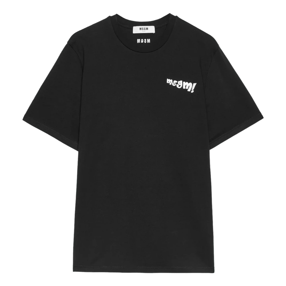 Msgm - Tops > T-Shirts - Black - Msgm - Modalova