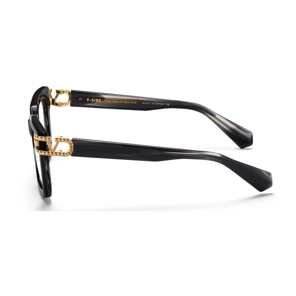 Valentino Zwart Swirl Licht Goud Bril Black Dames