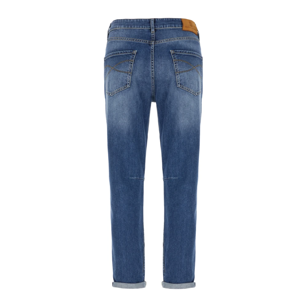 BRUNELLO CUCINELLI Klassieke Denim Jeans voor Dagelijks Gebruik Blue Heren