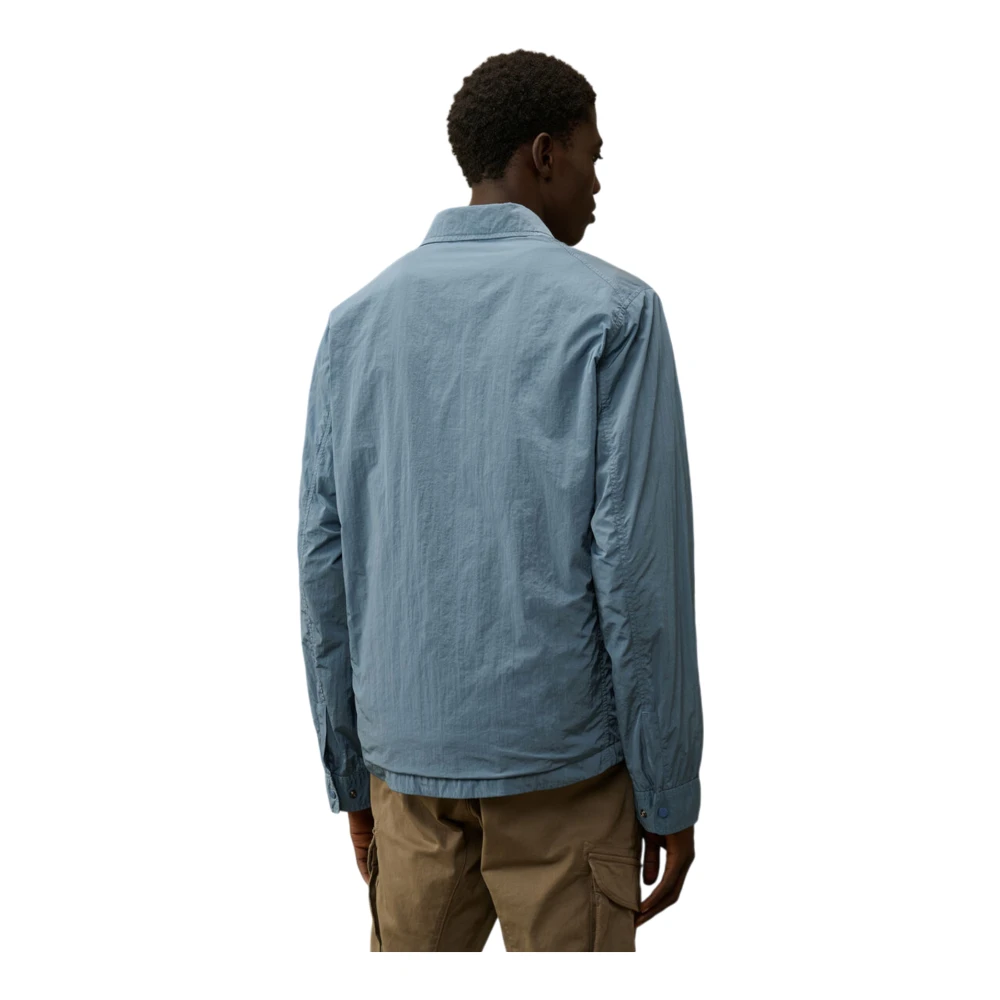 C.P. Company Chrome-R Overshirt in Flint Stone Blue Heren
