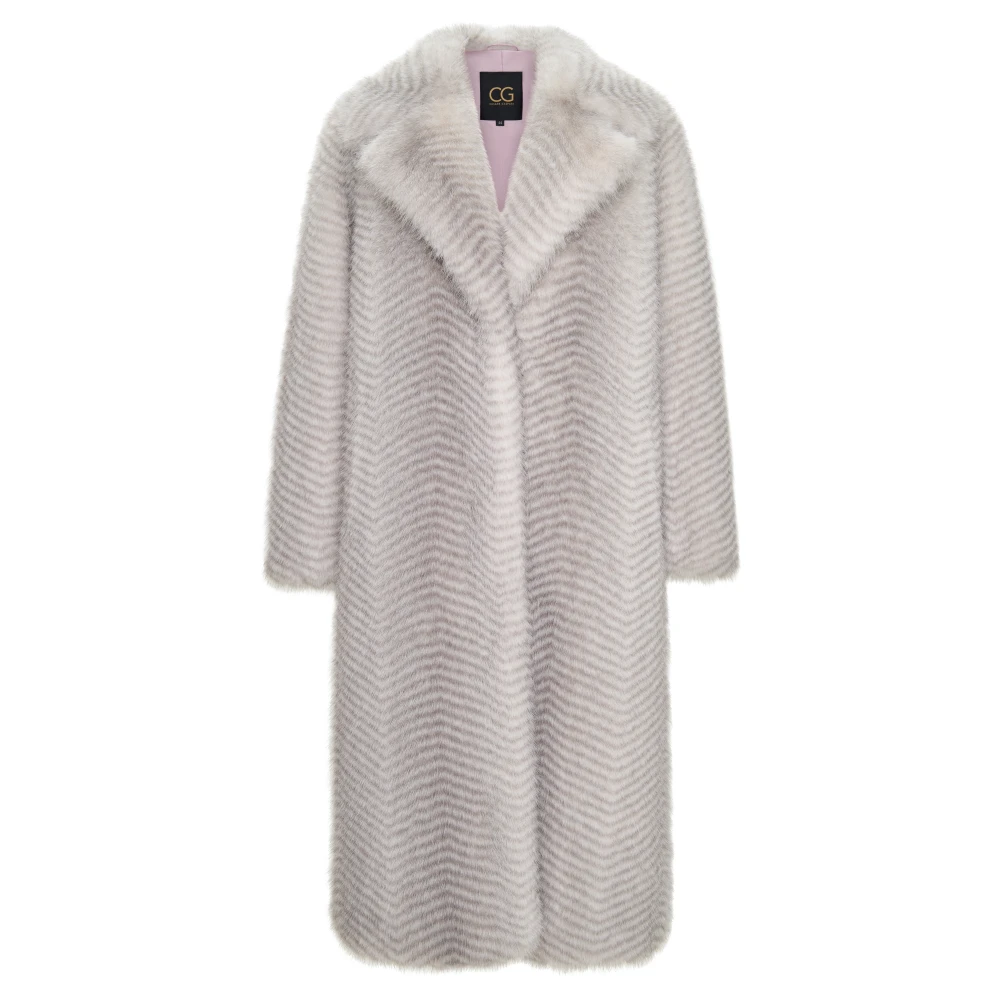 Cesare Gaspari Luxe Nep Bontjas Natalie Wit White Dames