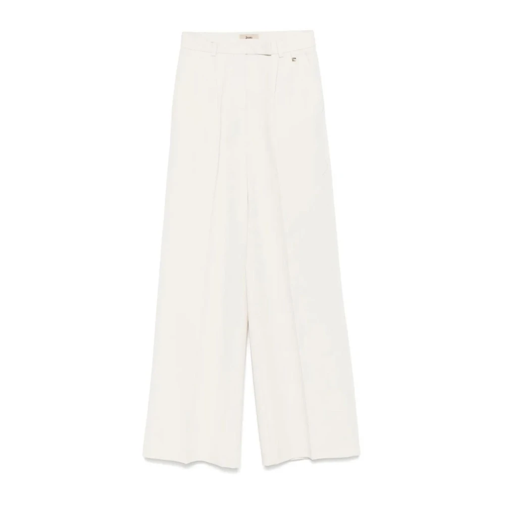 Herno Donna Bianco Flawless Woven Trousers